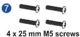 Infortrend EonStor GSa 3025 - Slide rail kit contents - 3