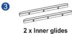 Infortrend EonStor GSa 3025 - Slide rail kit contents - 7