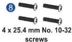 Infortrend EonStor GSa 3025 - Rack ear mount kit contents - 8