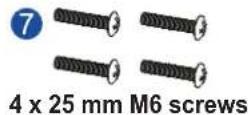 Infortrend EonStor GSa 3025 - Rack ear mount kit contents - 6