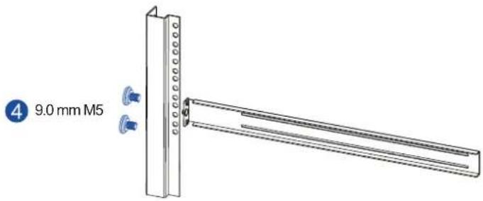 Infortrend EonStor GSa 3025 - Assembling the rack ear mount kit - 3