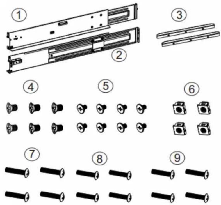 Infortrend EonStor DS 4024 - Slide Rail Kit - 1
