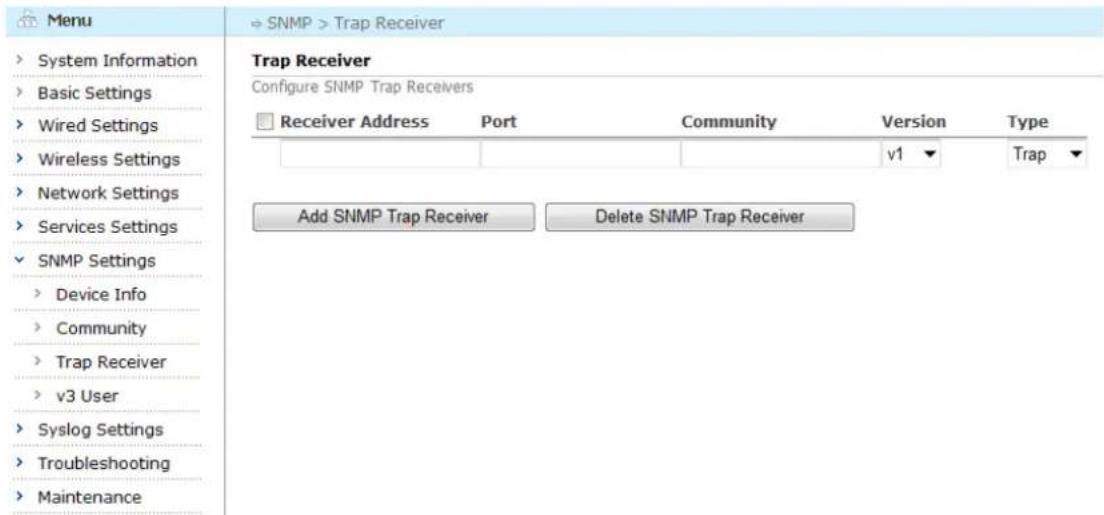 Aruba AirMesh MST200 - Configuring SNMP Trap Receivers - 1