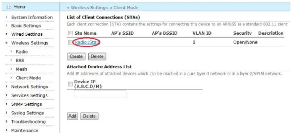 Aruba AirMesh MST200 - Creating a New/Entering an Existing Client-mode Connection - 3