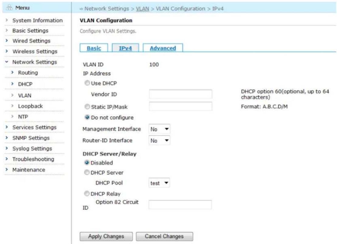 Aruba AirMesh MST200 - Configuring VLAN Interface IPv4 - 1