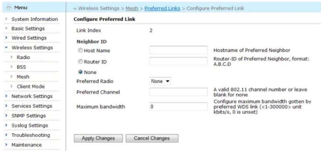 Aruba AirMesh MST200 - Configuring Preferred Links - 3