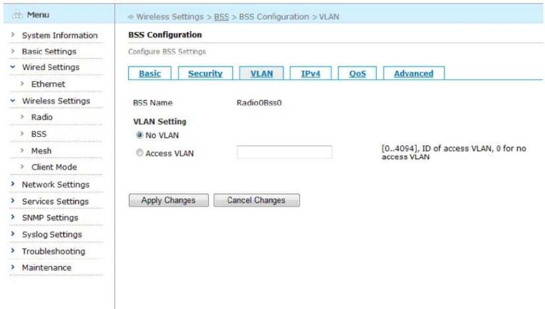 Aruba AirMesh MST200 - Configuring BSS VLAN - 1
