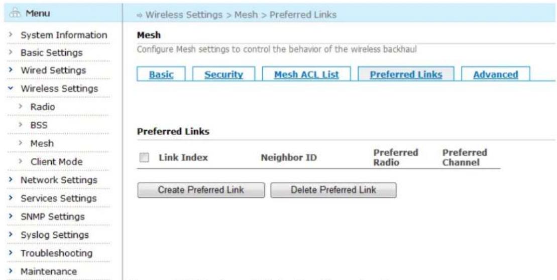 Aruba AirMesh MST200 - Configuring Preferred Links - 1