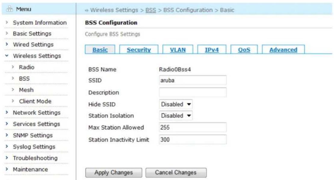 Aruba AirMesh MST200 - Creating a New BSS/Entering an Existing BSS - 4