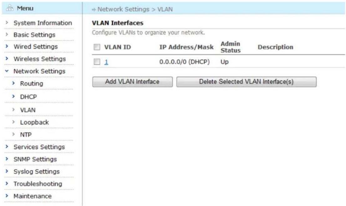 Aruba AirMesh MST200 - VLAN Configuration - 1