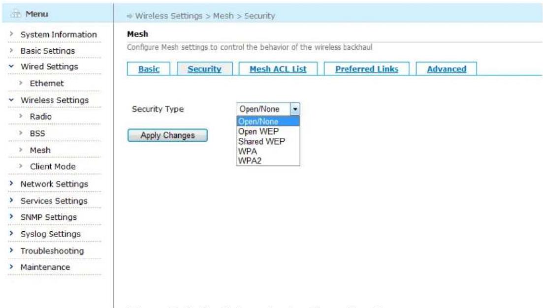Aruba AirMesh MST200 - Configuring Mesh Security - 1