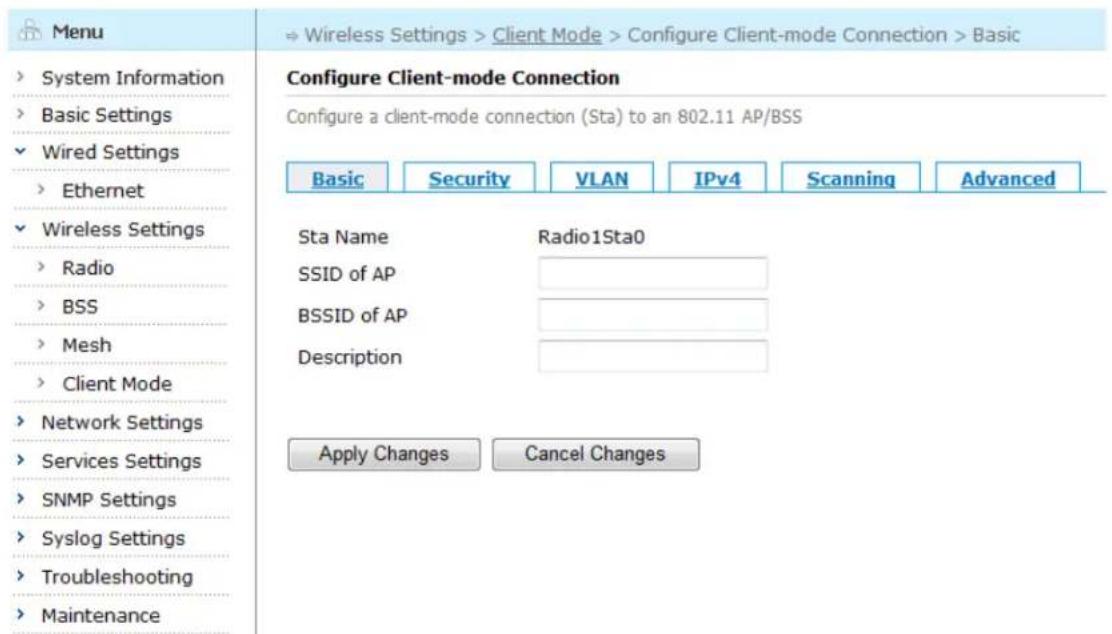 Aruba AirMesh MST200 - Configuring a Client-mode Connection (STA) - 1