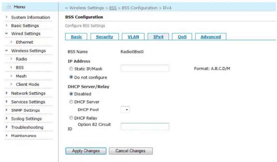 Aruba AirMesh MST200 - Configuring BSS IPv4 - 1