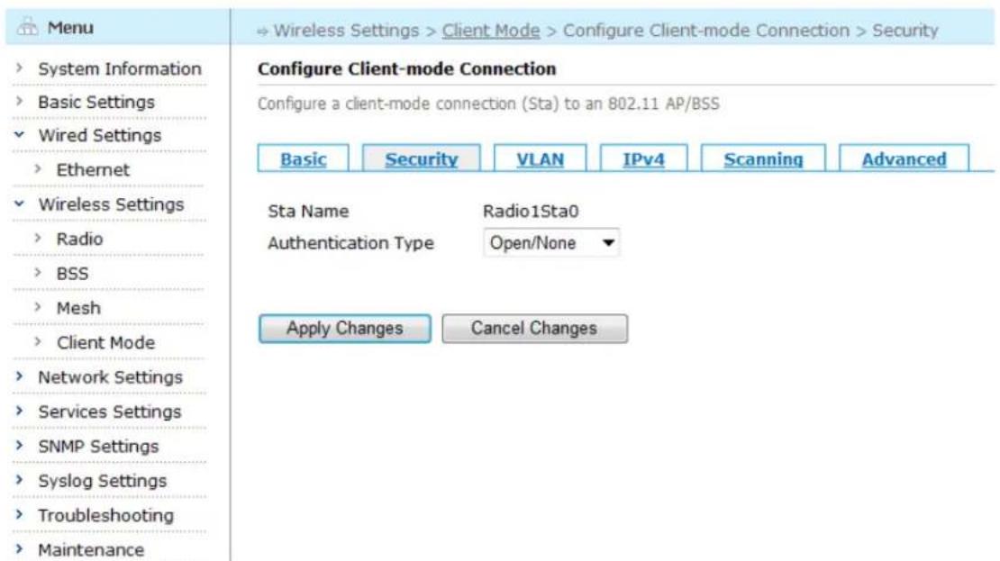 Aruba AirMesh MST200 - Configuring Client-mode Connection Security - 1