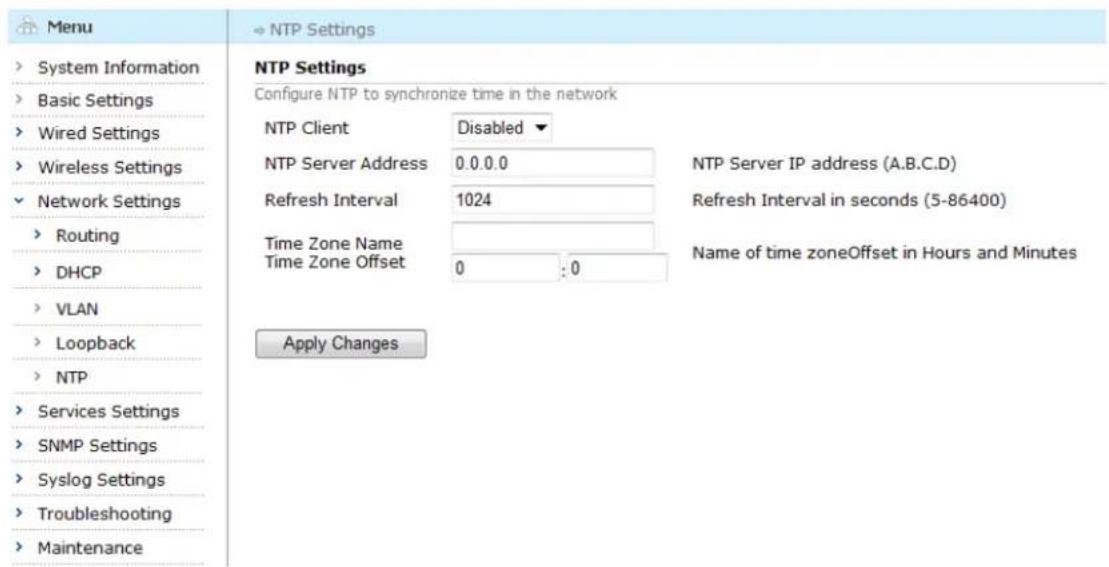 Aruba AirMesh MST200 - NTP Configuration - 1