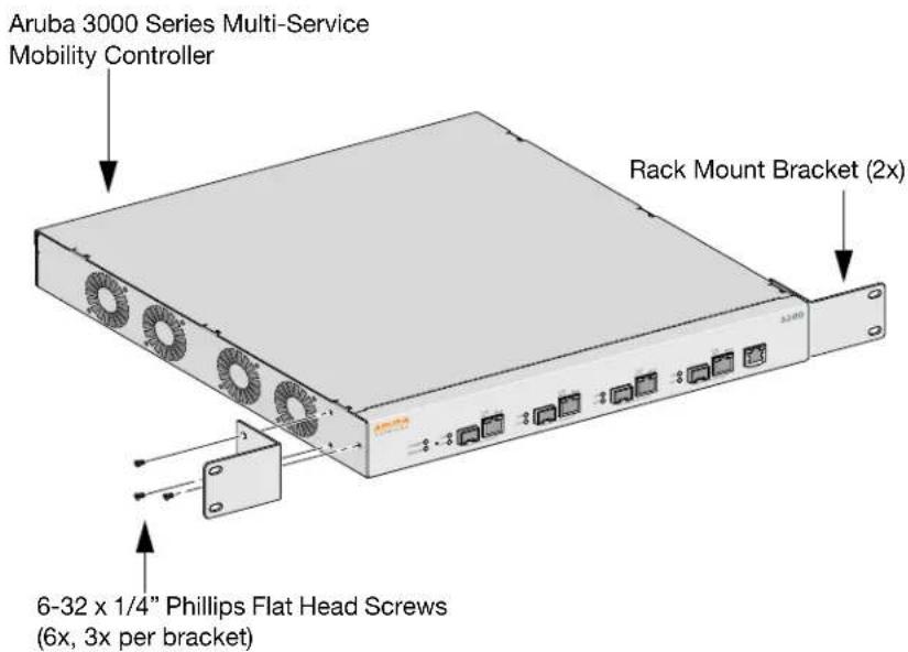Aruba 3400 - Rack Mounting - 1