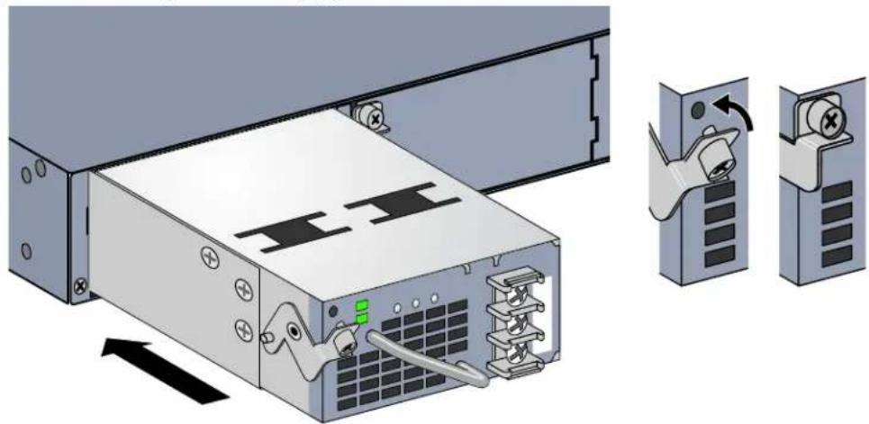 Aruba 7240XM - Installing a DC Power Supply (PSU-350-DC) - 1