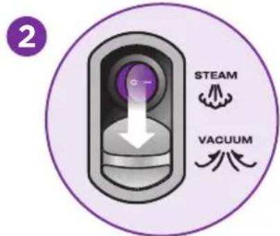 SHARK Vac-Then-Steam MV2010 - Getting Started: Vacuum and Steam Panel - 5