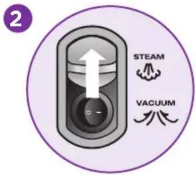 SHARK Vac-Then-Steam MV2010 - Getting Started: Vacuum and Steam Panel - 2