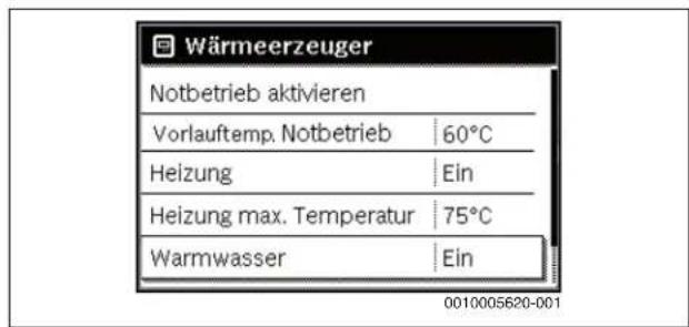 BOSCH Olio Condens 8000F - Warmwasserbereitung ein- oder ausschalten - 1