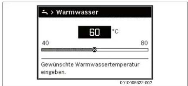 BOSCH Olio Condens 7000F - Maximale Warmwassertemperatur einstellen - 2