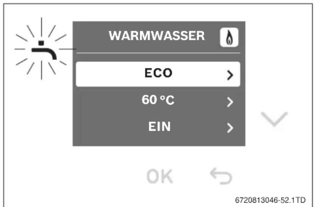 WARMWASSER ECO > 60 °C > EIN >