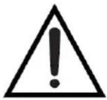 Warning symbol image with exclamation mark inside triangle