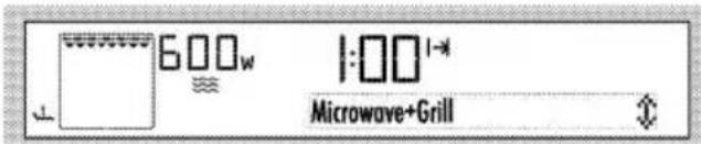 600w 1:00 1-4 Microwave+Grill