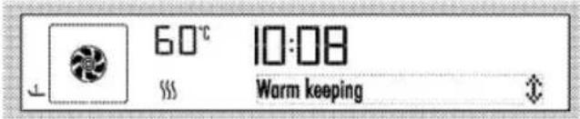 60°C 10:08 Warm keeping