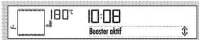 180°C 10:08 Booster aktif