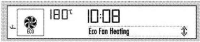 180°C 10:08 Eco Fan Heating
