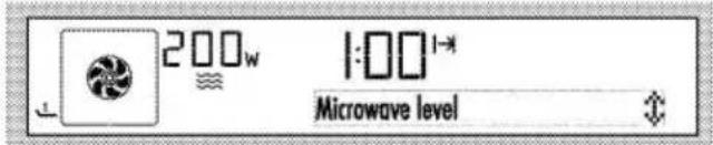 200w 1:00" Microwave level