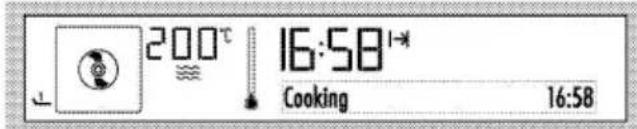 200°C 16:58 Cooking 16:58