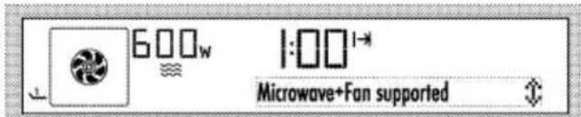 600w 1:001* Microwave+Fan supported