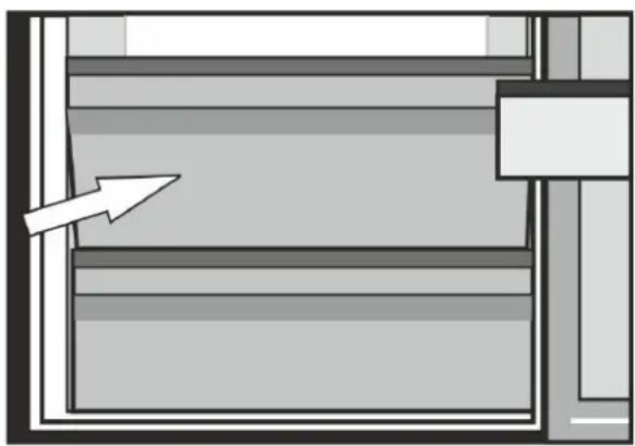 GRUNDIG GKN26840XN - Pojemnik na produkty mleczne (chłodnia). - 1