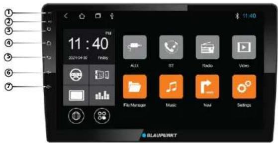 11:40 2021-04-30 PUI AUX ST Radio Video File Manager Music Navi Settings BLAUPUNKT