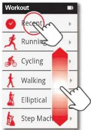 Workout ✓ Recent Running Cycling Walking Elliptical Step Mach