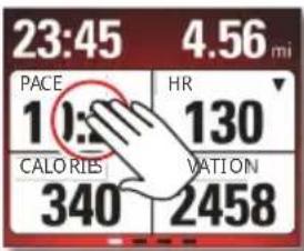 23:45 4.56mi PACE HR 10:13 130 CALORIES VATION 340 2458