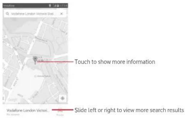 Vodafone Smart 4 Power - Search for a location9.2 - 1