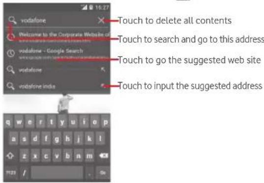 Vodafone Smart 4 Power - To go to a web page - 1