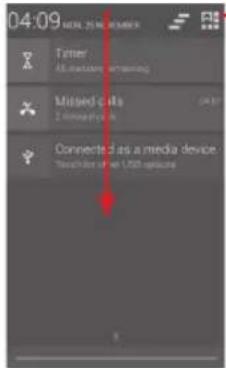 Vodafone Smart 4 Power - Notification panel - 1