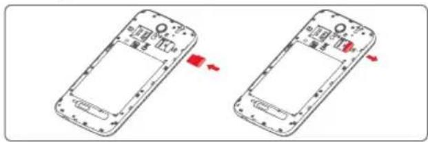 Vodafone Smart 4 Power - Installing the microSD card - 1