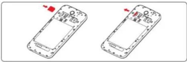 Vodafone Smart 4 Power - Inserting or removing the SIM card - 1