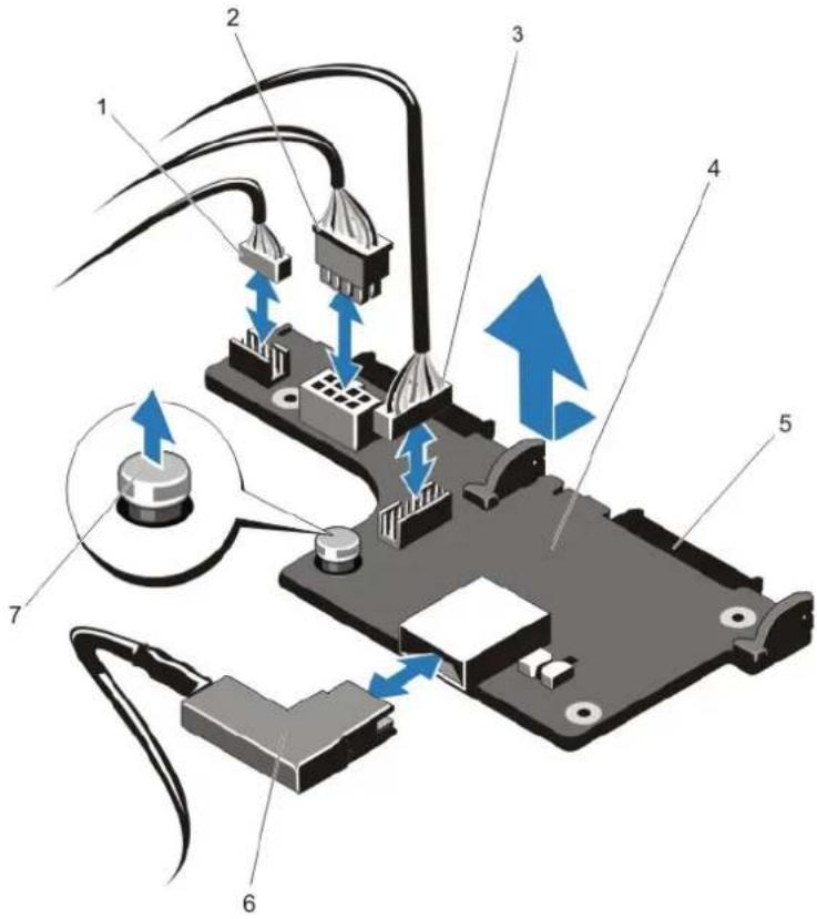 DELL PowerEdge R720xd - Removing The Optional Hard-Drive Backplane (Back) - 5