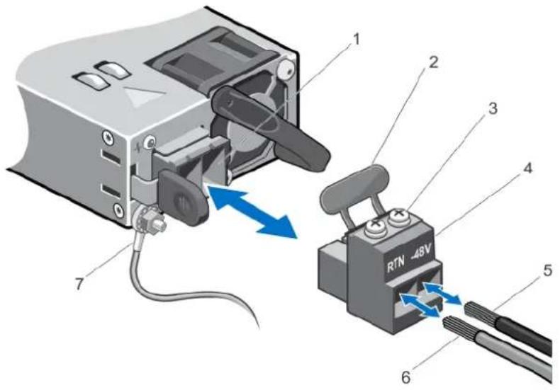 DELL PowerEdge R720xd - Assembling The DC Input Power Wires - 2