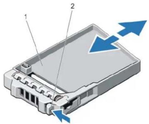DELL PowerEdge R720xd - Removing A 2.5 Inch Hard-Drive Blank - 2