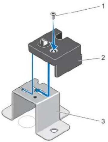DELL PowerEdge R720xd - Installing The Top Cover Lock Latch - 2