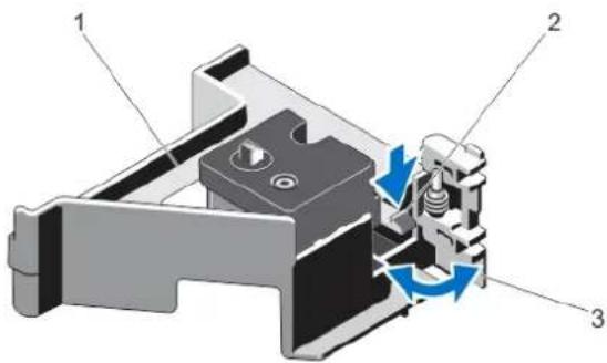 DELL PowerEdge R720xd - Opening And Closing The PCIe Card Holder Latch - 3