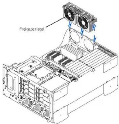 DELL PowerEdge 2500 - Hintere Lüfterbaugruppe entfernen - 1
