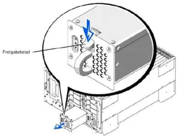 DELL PowerEdge 2500 - Netzteil entfernen und befestigen - 1